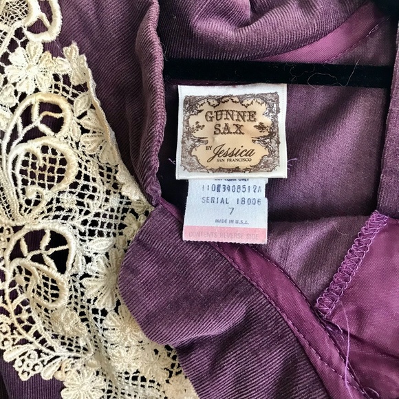 Vintage Gunne Sax Dress, Size 7 - Picture 3 of 7